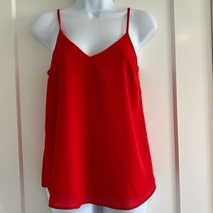 BNWT ASOS red top with adjustable straps size 0, XS